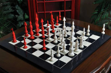 The Vizagapatam Luxury Bone Chess Pieces - 6.1