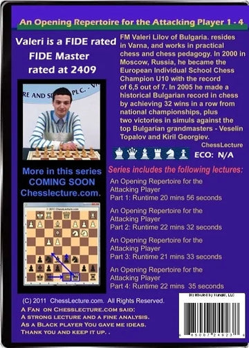 E-DVD An Opening Repertoire for the Attacking Player Part I - Sicilian vs. 1.e4 - Chess Lecture - Volume 16
