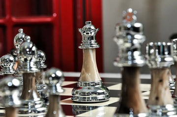 The Contemporary Series Plastic Chess Pieces - 3.5