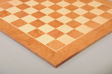 CLEARANCE - Vavona Burl and Maple Classic Traditional Chess Board - 2.5" Squares