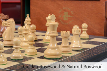 The American Staunton Chess Set, Box & Board Combination