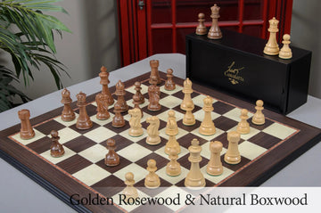 The Windsor Series Wood Chess Set, Box, & Board Combination
