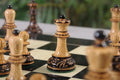 The Burnt Golden Rosewood Dubrovnik Series Chess Pieces - 3.75