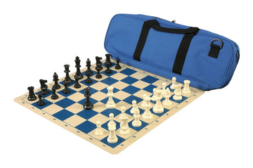 Deluxe Chess Set Combination and Single Weighted Regulation Pieces | Silicone Chess Board | Deluxe Bag