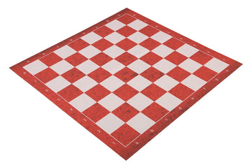 Red Leather - Full Color Thin Mousepad Chess Board