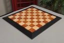 Amboyna Burl, Genuine Ebony & Bird's Eye Maple Custom Contemporary II Chess Board - 2.5"