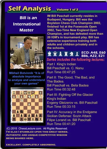 Self Analysis - 2 DVDs - Chess Lecture - Volume 138