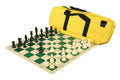 Deluxe Chess Set Combination and Single Weighted Regulation Pieces | Silicone Chess Board | Deluxe Bag