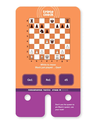 Triple Check Fundamental Checkmates & Tactics Deck (Cards Only)