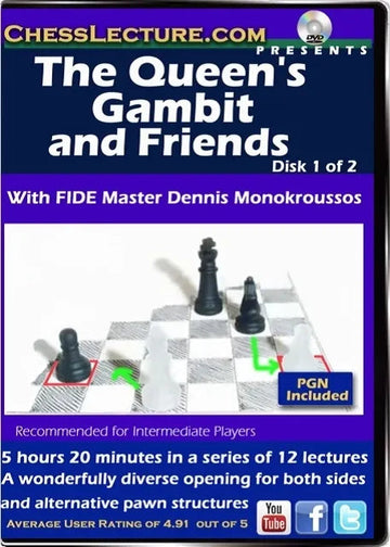 E-DVD - The Queen's Gambit and Friends - 2 DVDs - Chess Lecture - Volume 95