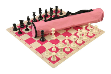 Quiver Chess Set Combination and Single Weighted Regulation Pieces | Silicone Chess Board | Quiver Bag