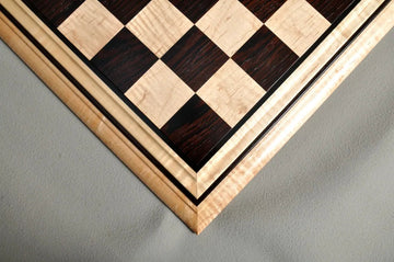 Signature Contemporary II Chess Board - Curly Maple / African Palisander - 2.5