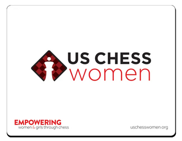 US Chess Women - Mousepad - White