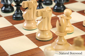 The B.H. Wood Tournament Series Wood Chess Set, Box, & Board Combination
