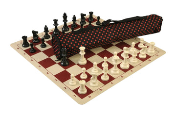 Quiver Chess Set Combination and Triple Weighted Regulation Pieces | Silicone Chess Board | Quiver Bag