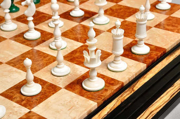 The Selenus Luxury Bone Chess Pieces - 4.0