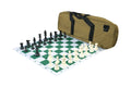 Deluxe Chess Set Combination and Single Weighted Regulation Pieces | Thin Mousepad Chess Board | Deluxe Bag