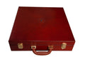 Fitted Briefcase Chess Box - Mahogany