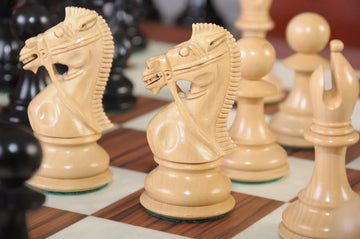 The Leicester Series Chess Set, Box, & Board Combination