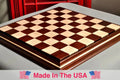 Signature Contemporary II Chess Board - Peruvian Nogal / Curly Maple - 2.5