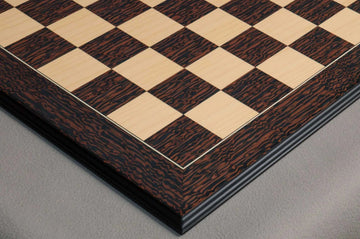 Tiger Ebony and Maple Standard Traditional Chess Board