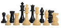 Solid Regulation Plastic Chess Pieces - 3.75