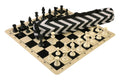 Quiver Chess Set Combination and Triple Weighted Regulation Pieces | Silicone Chess Board | Quiver Bag