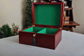 Large Red Burl Premium Chess Box