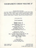 CLEARANCE - Tournament Chess - Volume 27