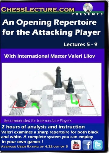 E-DVD An Opening Repertoire for the Attacking Player Lectures 5-9 - Chess Lecture - Volume 81
