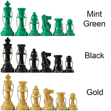 Chess Pieces Keychain Set (17 Pieces)