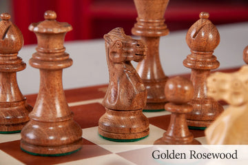The Library Grandmaster Chess Set, Box, & Board Combination