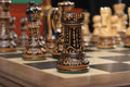 The Burnt Zagreb '59 Series Chess Set, Box, & Board Combination