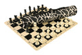 Quiver Chess Set Combination and Single Weighted Regulation Pieces | Silicone Chess Board | Quiver Bag