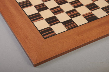 Macassar Ebony & Bird's Eye Maple Classic Traditional Double-Sided Chess Board
