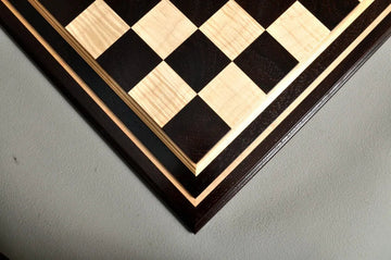 Signature Contemporary IV Luxury Chess board - AFRICAN PALISANDER / CURLY MAPLE - 2.5