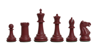 The Marshall Series Plastic Chess Pieces - 3.75