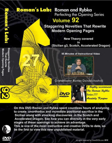 E-DVD ROMAN'S LAB - VOLUME 92 - Staggering Novelties that Rewrite Modern Opening Pages