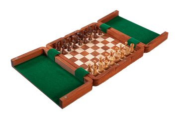 ULTIMATE WOODEN Magnetic Travel Chess Set - 10"