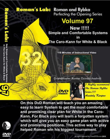 E-DVD ROMAN'S LAB - VOLUME 97 - virtual and Comfortable Systems in the Caro-Kann for White and Black