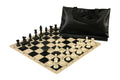 Superior Chess Set Combination with Silicone Chess Board - Single Weighted Regulation Pieces | Silicone Chess Board | Superior Bag
