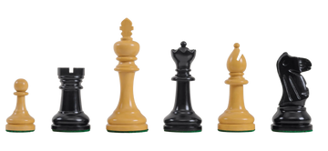 The Circa 1920 Drueke No. 4 Chess Pieces - 4.0" King