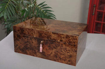 Signature Fitted Coffer Chess Box - Olmo Burl