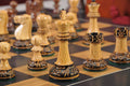 The Burnt Golden Rosewood Reykjavik II Series Chess Set, Box, & Satin Board Combination