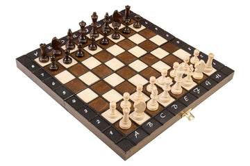 The Large Brown Magnetic Chess Set