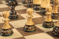 The Burnt Zagreb '59 Series Chess Set, Box, & Board Combination