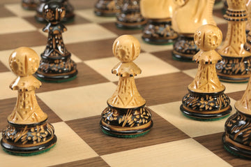 The Burnt Zagreb '59 Series Chess Set, Box, & Board Combination