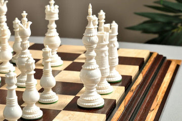The Oxford Luxury Bone Chess Pieces - 5.25