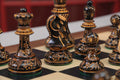 The Burnt Dubrovnik Series Chess Set, Box, & Board Combination