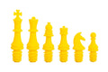 Set of Colored Wine Stopper Chess Pieces - 6 Pieces